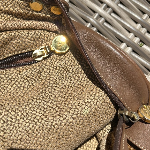 Borbonese RedwallQuail suede dome bag - Picture 3 of 6